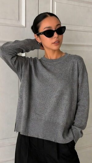 2602 Sweater Liso c/Tajos