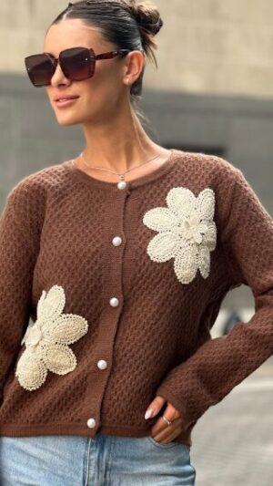 SM6 Cardigan Bordado Flores
